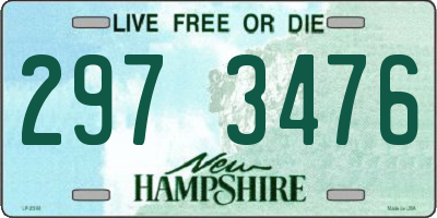 NH license plate 2973476