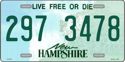 NH license plate 2973478