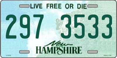 NH license plate 2973533