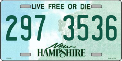 NH license plate 2973536
