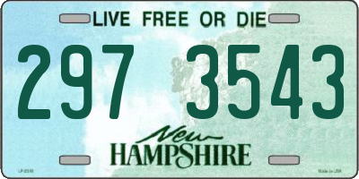NH license plate 2973543