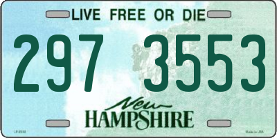 NH license plate 2973553
