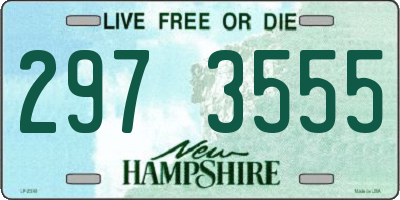 NH license plate 2973555
