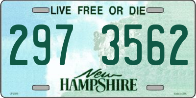 NH license plate 2973562