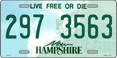 NH license plate 2973563