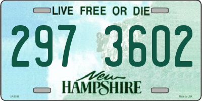 NH license plate 2973602