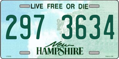 NH license plate 2973634