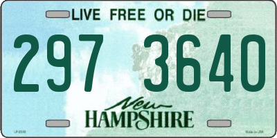 NH license plate 2973640