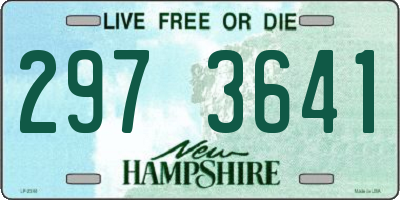 NH license plate 2973641