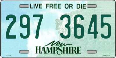 NH license plate 2973645