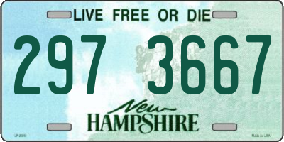 NH license plate 2973667