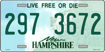 NH license plate 2973672