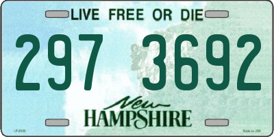 NH license plate 2973692