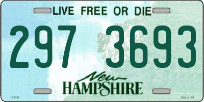 NH license plate 2973693