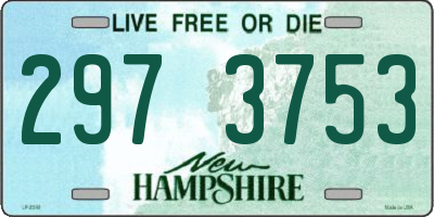 NH license plate 2973753