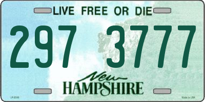 NH license plate 2973777