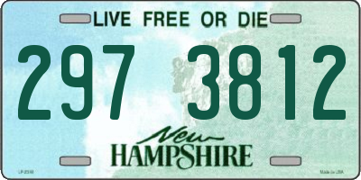 NH license plate 2973812