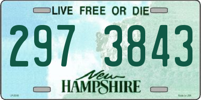 NH license plate 2973843
