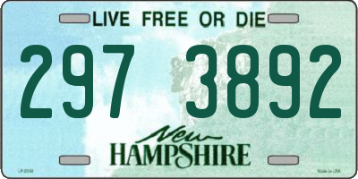 NH license plate 2973892