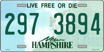 NH license plate 2973894