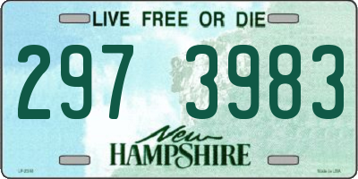 NH license plate 2973983