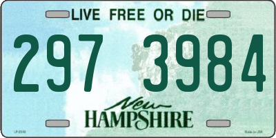 NH license plate 2973984