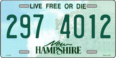 NH license plate 2974012