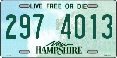 NH license plate 2974013