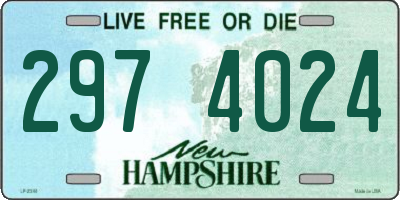 NH license plate 2974024