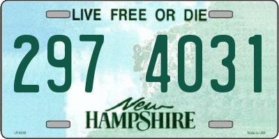 NH license plate 2974031