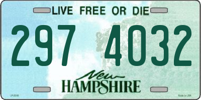 NH license plate 2974032