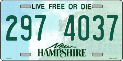 NH license plate 2974037