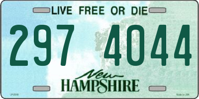 NH license plate 2974044