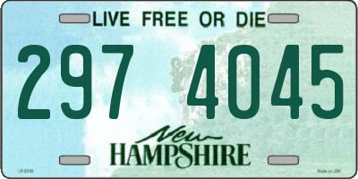 NH license plate 2974045