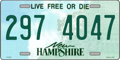 NH license plate 2974047