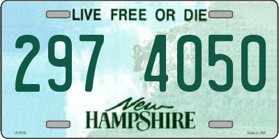 NH license plate 2974050