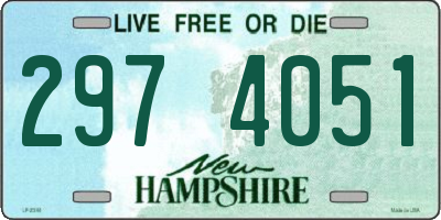 NH license plate 2974051