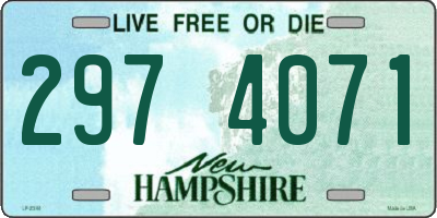 NH license plate 2974071