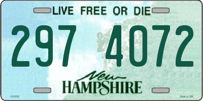 NH license plate 2974072