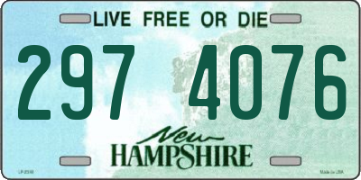 NH license plate 2974076