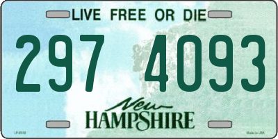 NH license plate 2974093