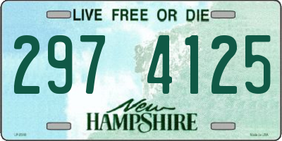 NH license plate 2974125