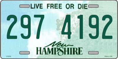 NH license plate 2974192