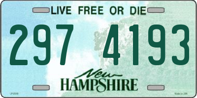 NH license plate 2974193