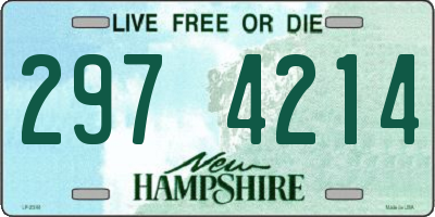 NH license plate 2974214