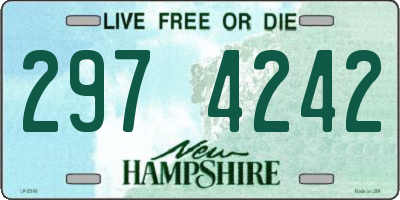 NH license plate 2974242