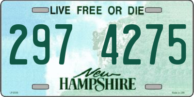 NH license plate 2974275