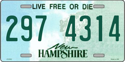 NH license plate 2974314