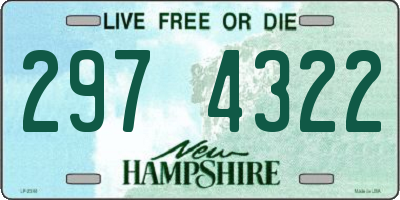 NH license plate 2974322