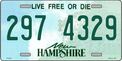 NH license plate 2974329